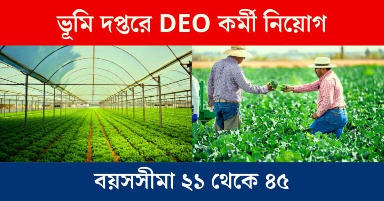 WB DEO New Recruitment 2025